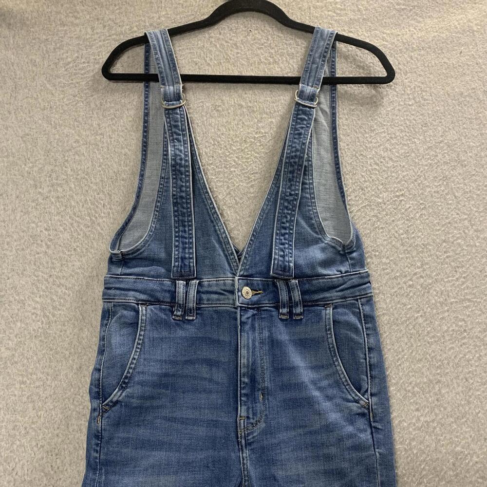 American Eagle Women's Size 4 Short Super Stretch Flare Overalls